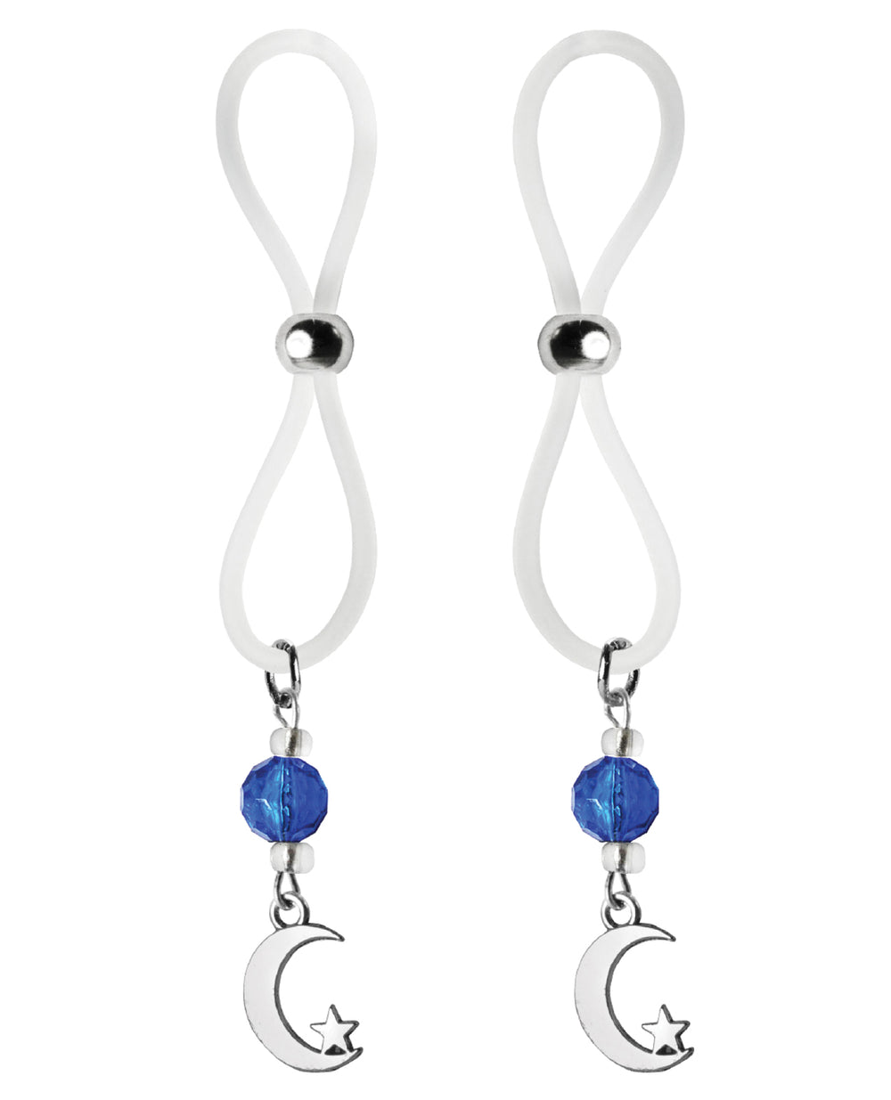 Bijoux de Nip Bijoux de Nip Nipple Halos Moon & Star Charm - Blue/Clear