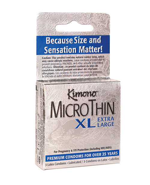 Kimono Kimono Microthin XL Condoms - Pack of 3
