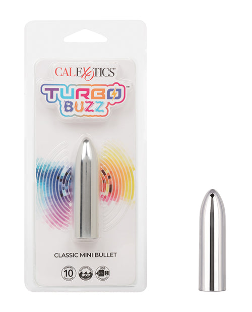 Turbo Buzz Turbo Buzz Classic Mini Bullet Stimulator - Silver