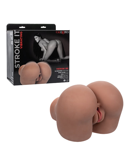 Stroke It Stroke It Vibrating Twerking BBL - Brown