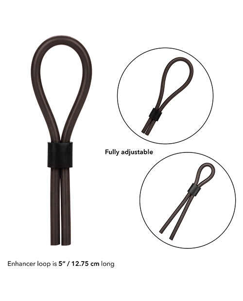 Rings! Silicone Stud Lasso - Black