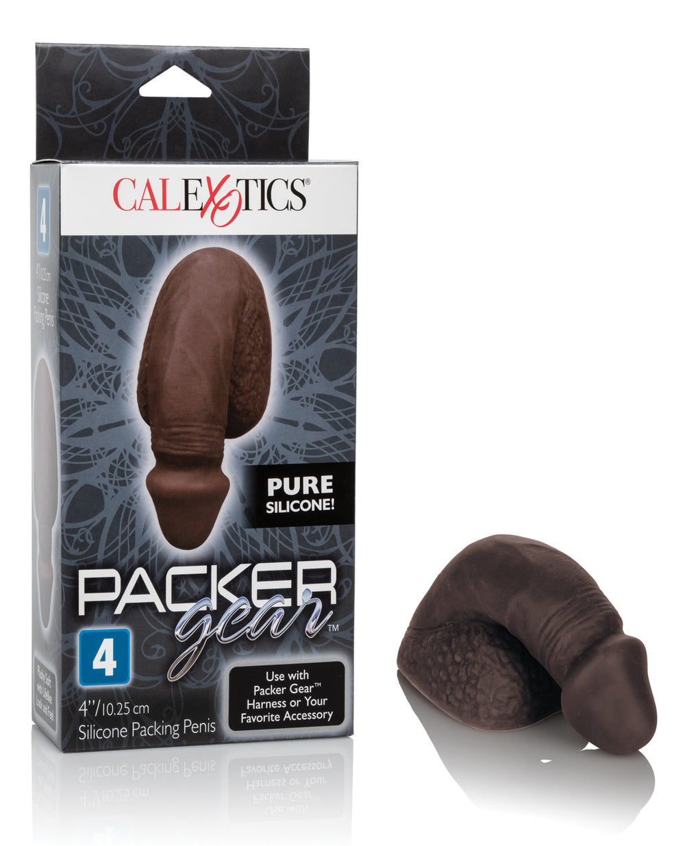 Packer Gear Packer Gear 4" Silicone Packing Penis - Black