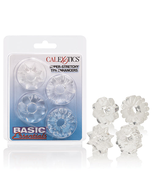 Basic Essentials Basic Essentials Rings - Clear Set of 4