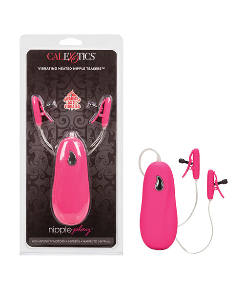 California Exotic Novelties Nipple Play Vibrating Heated Nipple Teasers - Pink