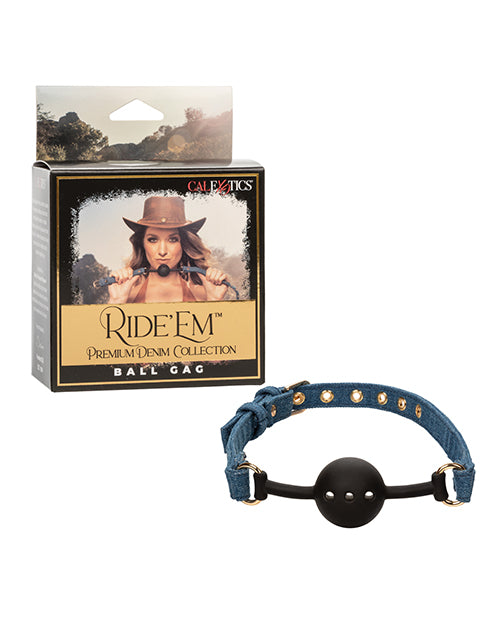 Ride 'Em Ride 'Em Premium Denim Collection Ball Gag