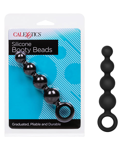 CalExotics Anal Toys Calexotics Silicone Booty Beads - Black