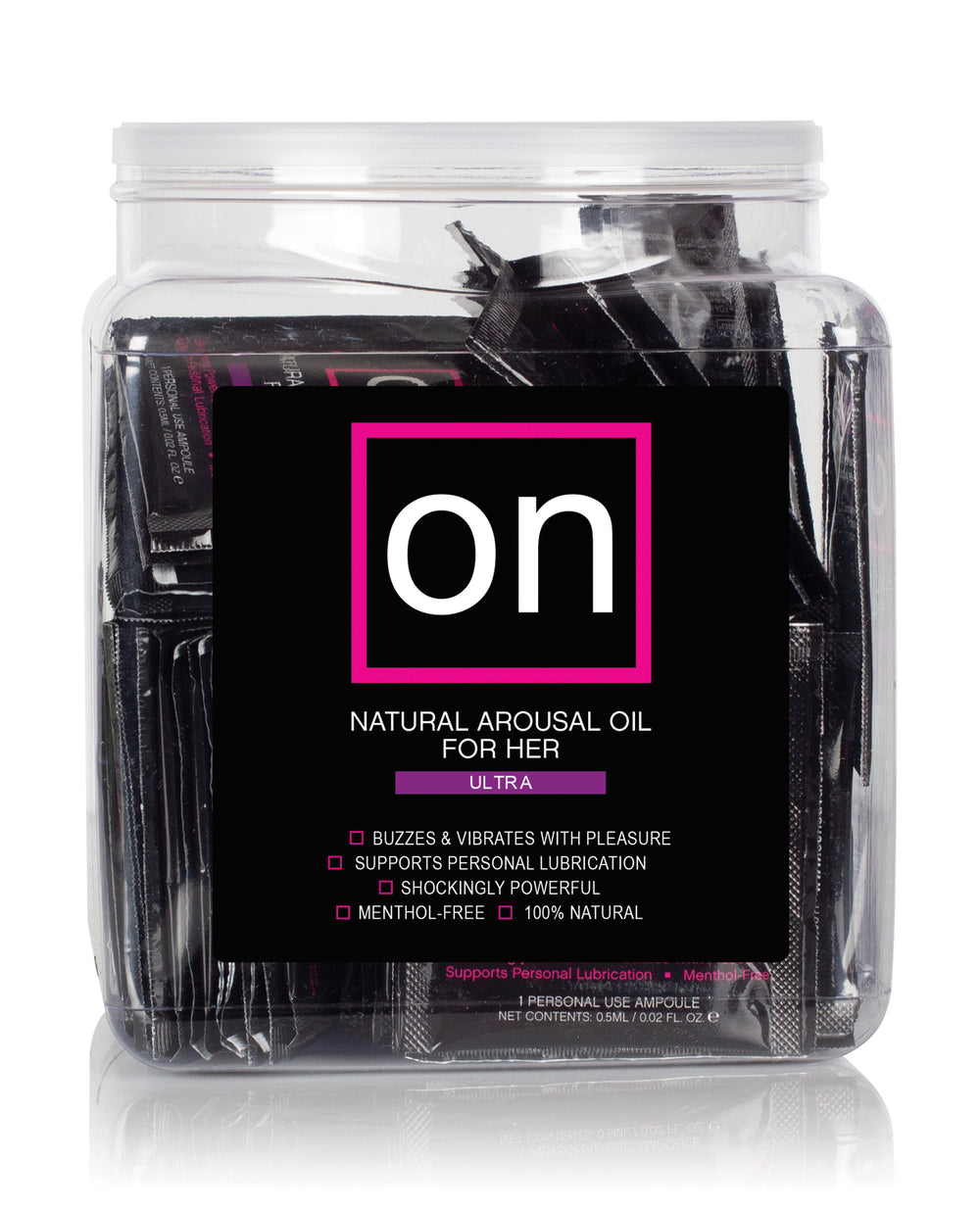 On ON for Her Arousal Oil Ultra - Tub of 75 Single use Ampoule