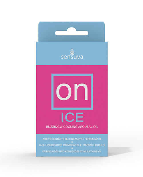 On ON Ice Buzzing & Cooling Female Arousal Oil Medium Box - 5 ml Bottle