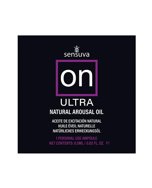 On ON Ultra Arousal Oil for Her - Single Use Ampoule Packet