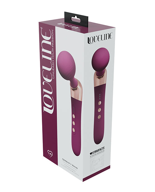 Shots Shots Loveline Serenity Wand Massager - Burgundy