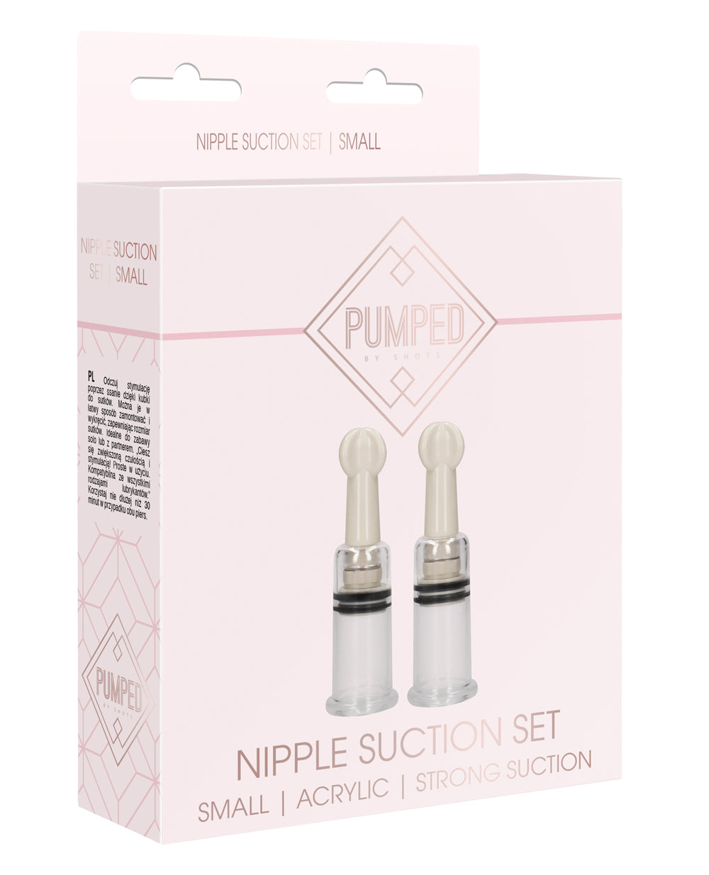 Pumped Shots Pumped Nipple Suction Set - Small Clear
