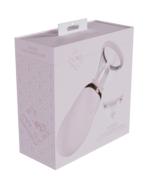 Shots Shots Pumped Boost Rechargeable Vulva & Breast Pump - Pink