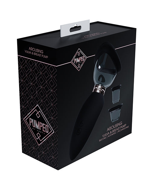 Shots Shots Pumped Arousing Clitoral, Nipple & Breast Pump - Black