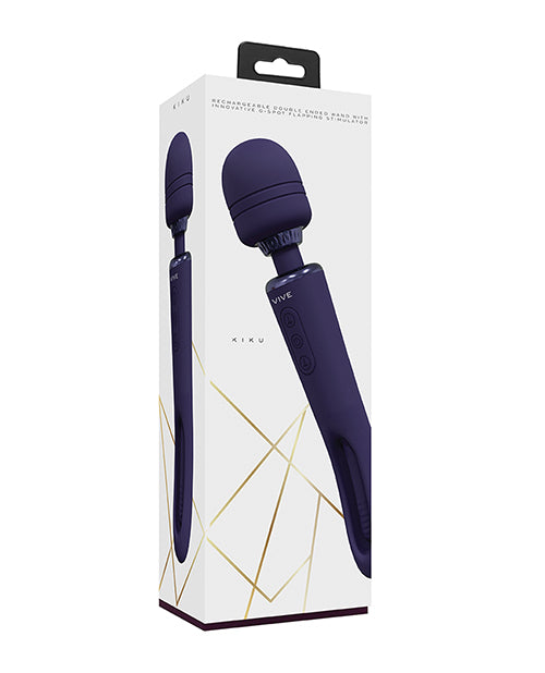 Vive Shots Vive Kiku Double Ended Wand & G-Spot Stimulator - Purple