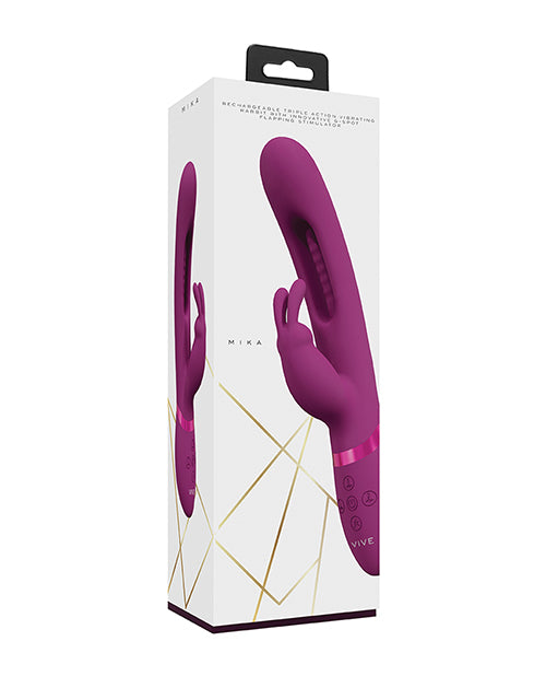 Vive Shots Vive Mika Flapping Tongue Rabbit Vibrator - Pink