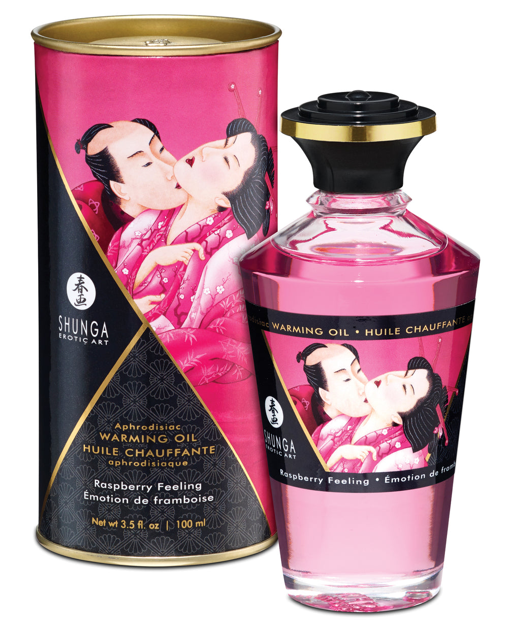 Shunga Shunga Warming Oil - 3.5 oz Raspberry Feeling
