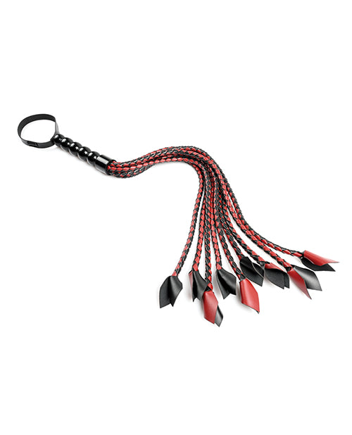 Saffron Saffron Braided Flogger - Red/Black