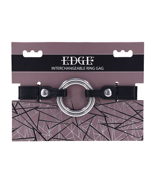 Edge Edge Interchangeable Ring Gag - Black
