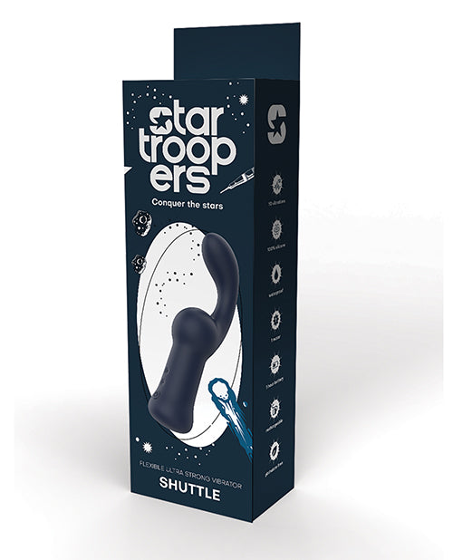 Star Troopers Star Troopers Shuttle Flexible Ultra Strong Vibrator - Black