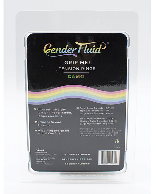 Gender Fluid Gender Fluid Grip Me! Tension Ring Set - Camo