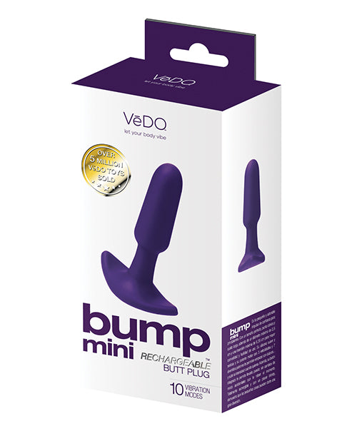 VeDO VeDO Bump Mini Rechargeable Anal Plug - Purple