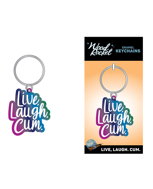 Wood Rocket Wood Rocket Live Laugh Cum Keychain - Multi Color