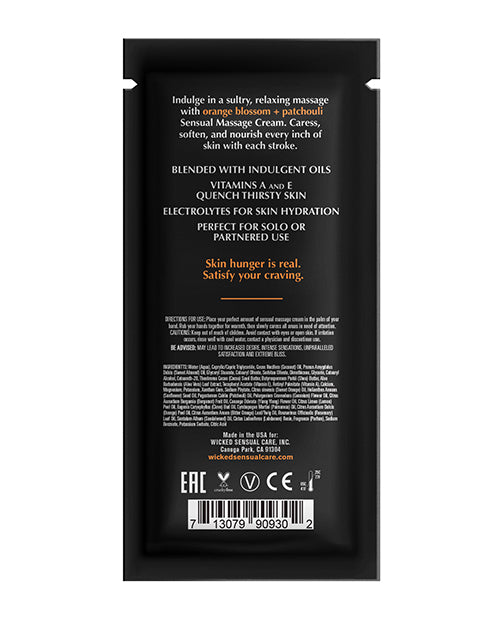 Wicked Sensual Care Wicked Sensual Care Orange Blossom & Patchouli Massage Cream - .34 oz