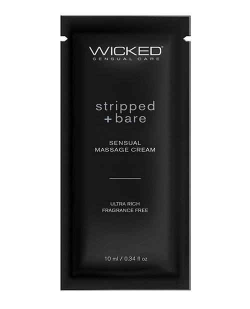 Wicked Sensual Care Wicked Sensual Care Stripped & Bare Unscented Massage Cream - .34 oz