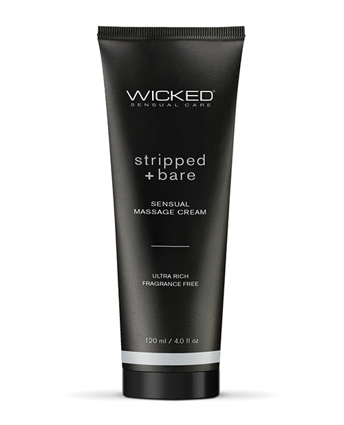Wicked Sensual Care Wicked Sensual Care Stripped & Bare Unscented Massage Cream - 4 oz