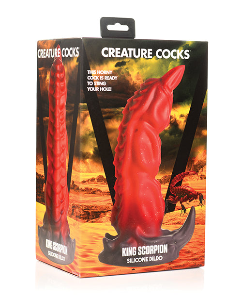 Creature Cocks Creature Cocks King Scorpion Silicone Dildo - Red