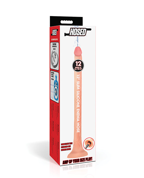Hosed Hosed Silicone Enema Hose - 12" Long