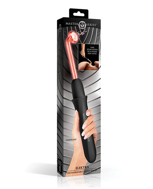 Not Regular Toys Master Series Elektra Rechargeable Violet Wand - Black