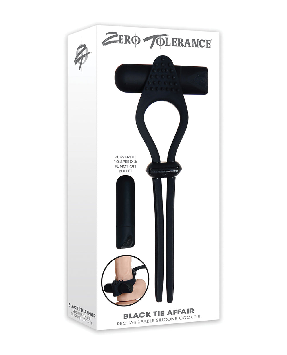 Zero Tolerance Zero Tolerance Black Tie Affair Cock Ring - Black