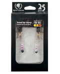 Spartacus Spartacus Adjustable Broad Tip Nipple Clamps w/Purple Beads