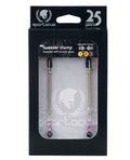 Spartacus Spartacus Adjustable Tweezer Nipple Clamps w/Purple Beads