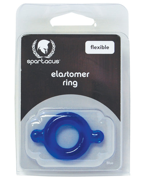 Spartacus Spartacus Elastomer Cock Ring - Blue