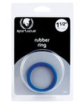 Spartacus Spartacus 1.5" Rubber Cock Ring - Blue