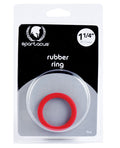 Spartacus Spartacus 1.25" Rubber Cock Ring - Red
