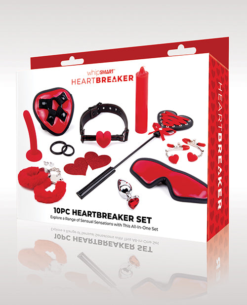 WhipSmart WhipSmart Heartbreaker 10 pc Set - Black/Red