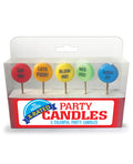 Candy Prints X-Rated Party Candles - Set of 5