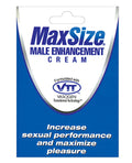 Max Size Max Size Male Enhancement Cream - Individual Foil Packet