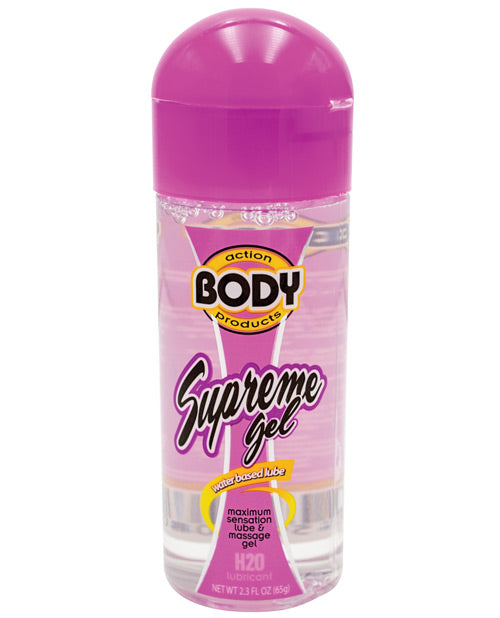 Body Action Body Action Supreme Water Based Gel - 2.3 oz Bottle