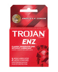 Trojan Trojan Enz Non-Lubricated - Box of 3
