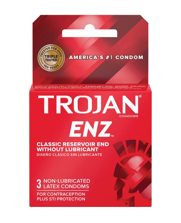 Trojan Trojan Enz Non-Lubricated - Box of 3