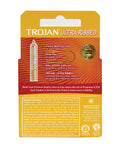 Trojan Trojan Ultra Ribbed Condoms - Box of 3 - Image 2