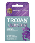 Trojan Trojan Ultra Thin Lubricated Condoms - Box of 3