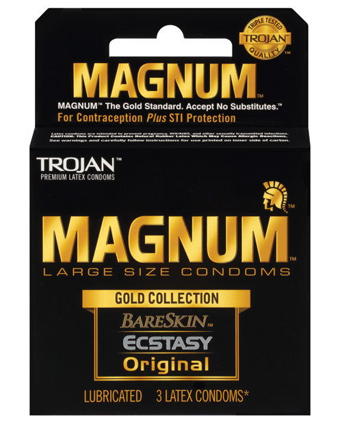 Trojan Trojan Magnum Gold Collection - Box of 3