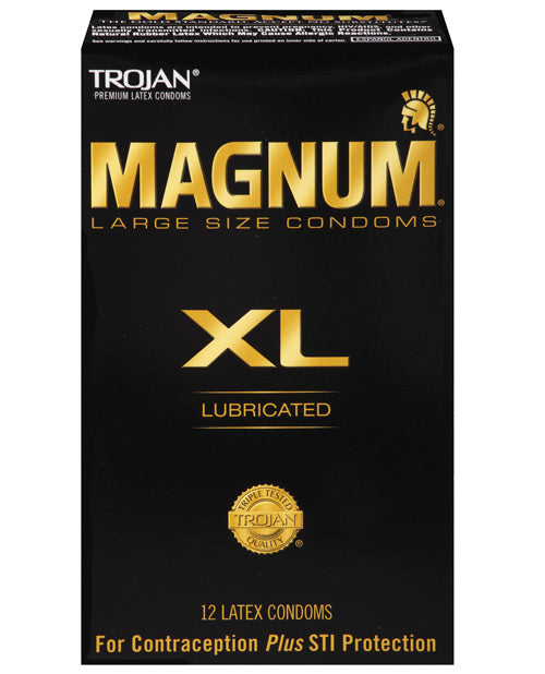 Trojan Trojan Magnum XL Lubricated Condoms - Box of 12