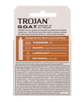 Not Regular Toys Trojan G.O.A.T. Non-Latex Lubricated Condoms - Box of 3 - Image 2