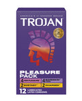 Trojan Trojan Pleasure Condoms - Asst. Box of 12
